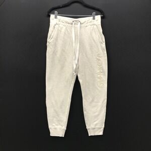 Abercrombie Fitch Sweatpants Joggers Size L Grey Knit Gym Lounge Y2K Mall Logo